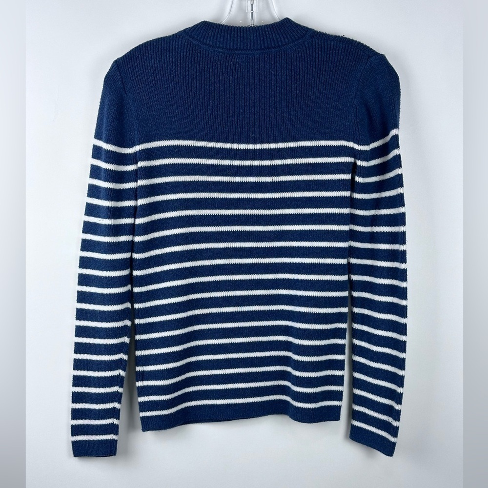 Women's Ribbed Button Sweater - Picture 6 of 7